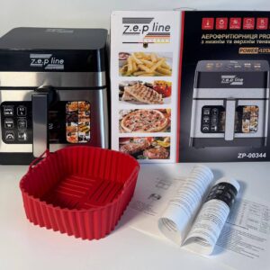 Мультифункціональна аерофритюрниця Zepline ZP-00344 на 13 л 4200 Вт на 12 програм зі знімним ковшиком