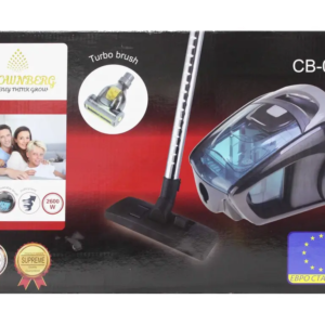 Потужний безмішковий пилосос Crownberg CB-0112 2600Вт колбового типу 1,5 л з 4 ступеневою фільтрацією мультициклон
