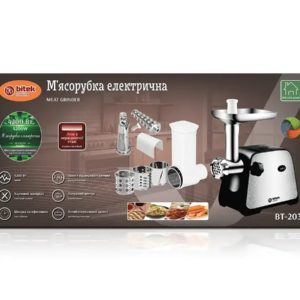 М'ясорубка електрична 4200Вт ковбаса кеббе насадки BITEK BT-203