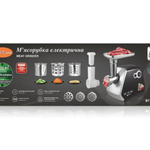 М'ясорубка електрична 3500Вт ковбаса кеббе насадки BITEK BT-3400
