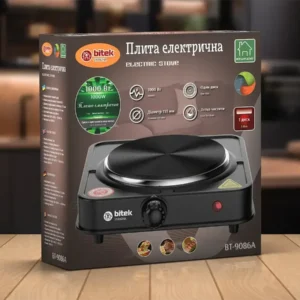 Плита електрична 1 диск 1000Вт 155мм BITEK BT-9086A