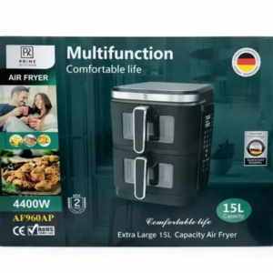 Аерогриль подвійний Prime Kitchen AF960AP, 15 л, 4400 Вт, з двома незалежними камерами