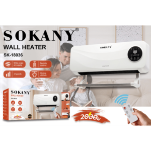 Настінний обігрівач Sokany SK-18036 2000 Вт 57,5 x 15,5 x 22,5 см